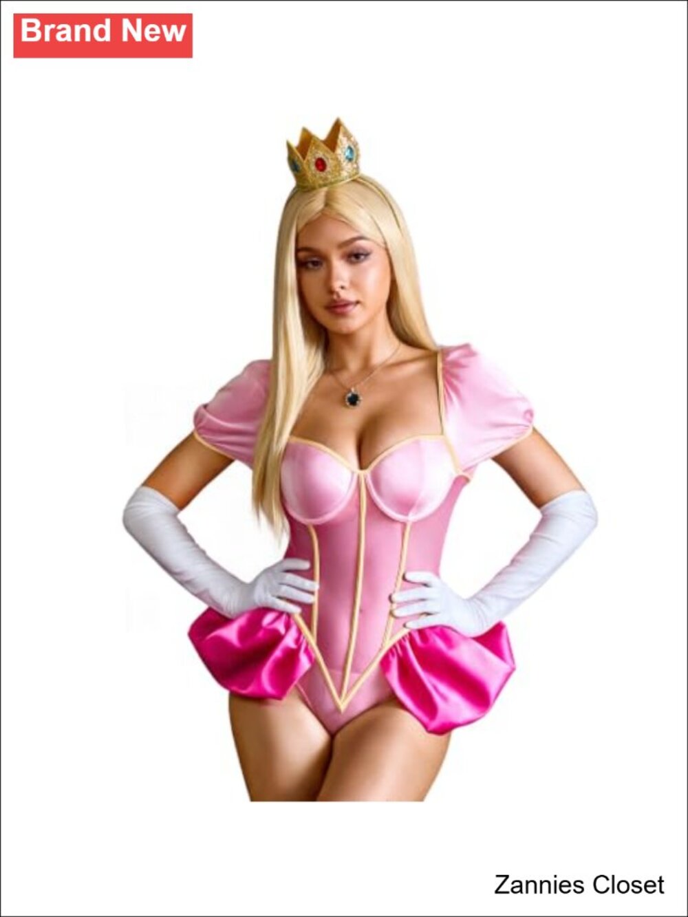 👻 Sexy Princess Costume Bodysuit Corset Lingerie Puff Sleeve Tulle Halloween